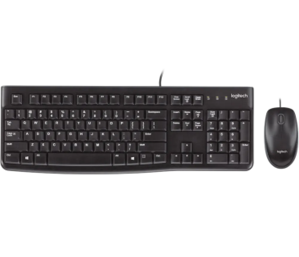 Logitech MK120 USB Eng/Ara Membrane Keyboard and Optical Mouse Combo