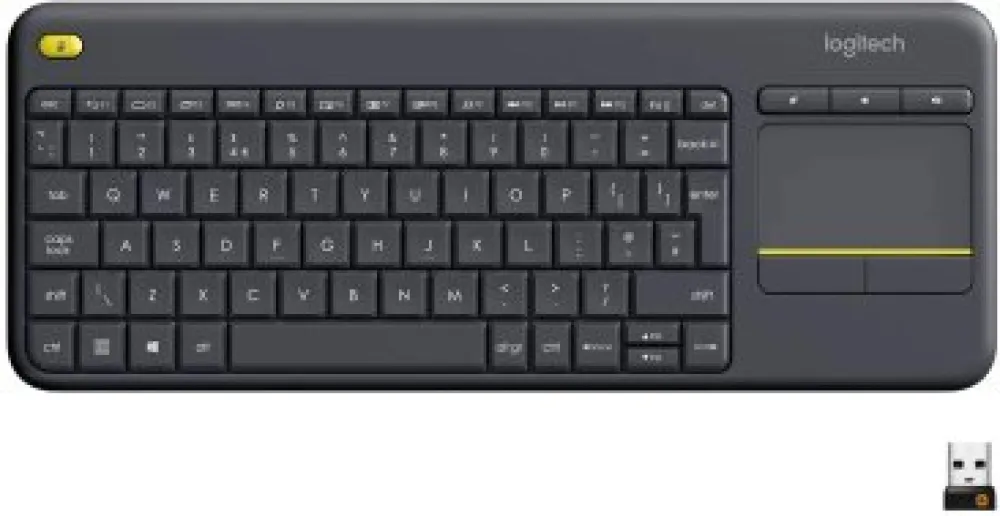Logitech K400 Plus 2.4 GHz Portable Eng/Ara Touchpad Keyboard