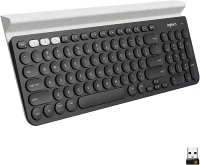 Logitech K780 Multi-Device Wireless Keyboard - Dark Grey/White - 920-010072
