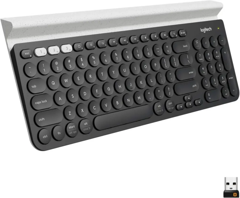 Logitech K780 Multi-Device Wireless Keyboard - Dark Grey/White - 920-010072