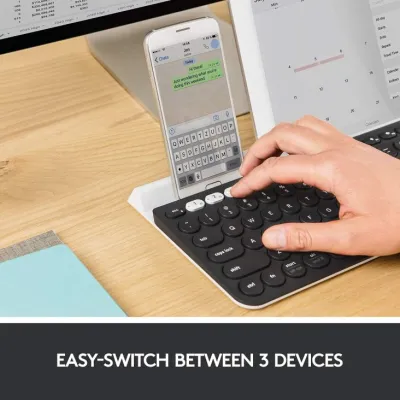 Logitech K780 Multi-Device Wireless Keyboard - Dark Grey/White - 920-010072 — 2