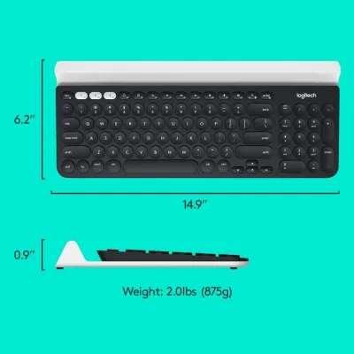 Logitech K780 Multi-Device Wireless Keyboard - Dark Grey/White - 920-010072 — 7