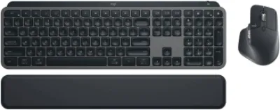 Logitech MX Keys Combo for Business Gen 2 - Bluetooth Eng/Ara Keyboard, Mouse, and Wrist Rest Combo