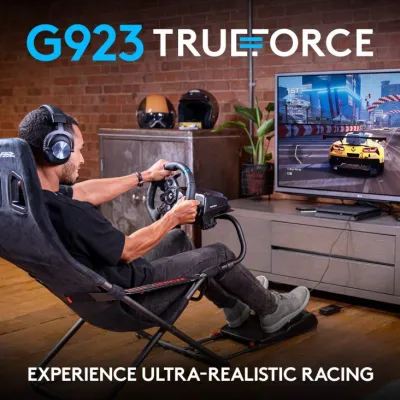 Logitech G923 TRUEFORCE Racing Sim Set - Racing Wheel & Pedals - PS5, PS4, PC - 941-000150 — 2
