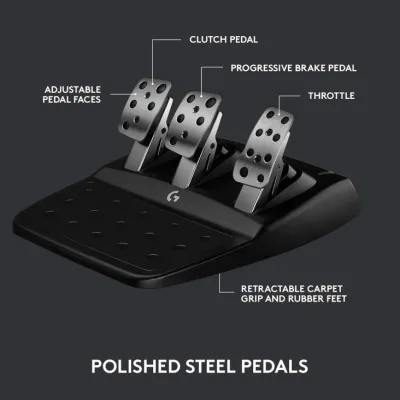Logitech G923 TRUEFORCE Racing Sim Set - Racing Wheel & Pedals - PS5, PS4, PC - 941-000150 — 3