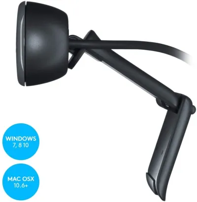 Logitech C270 30fps HD Webcam - Desktop/Laptop - 960-001063 — 2
