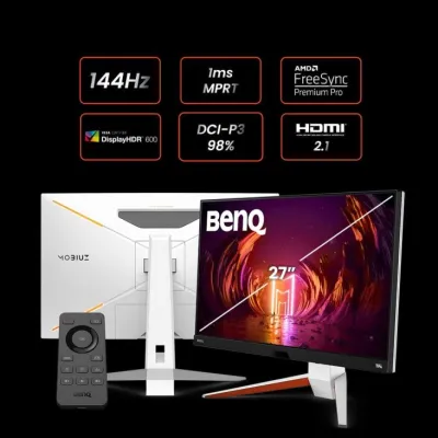 BenQ Mobiuz EX2710U 27 Inch 4K UHD IPS 144 Hz Computer Gaming Monitor - 9H.LKTLA.TBP — 3
