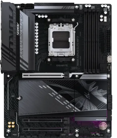 GIGABYTE B850 AORUS ELITE WIFI7 AM5 ATX Motherboard, AMD B850 Chipset, 4x DDR5 DIMM Slots, Up to 256GB Max Memory, WiFi & BT Connectivity, 1 x PCIe 5.0 x16, 3 x M.2 Slots-9MB85EL7-00-G11 — 4