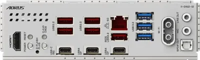 GIGABYTE X870E AORUS ELITE X3D ICE AM5 ATX Motherboard, AMD X870E Chipset, 4x DDR5 DIMM Slots, 256GB Max Memory, 1x PCI Express x16 Slot, 4x M.2 Slots, White- 9MX87EEXE-00-G10 — 6