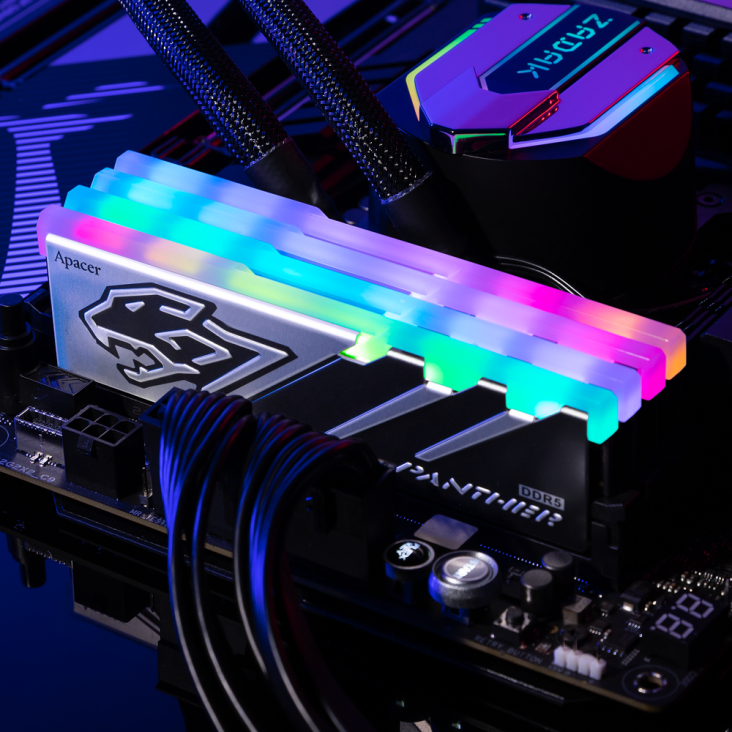 Apacer Panther RGB 16GB 5600MHz DDR5 CL40 Gaming Memory - AH5U16G56C5229BAA-1 — 2