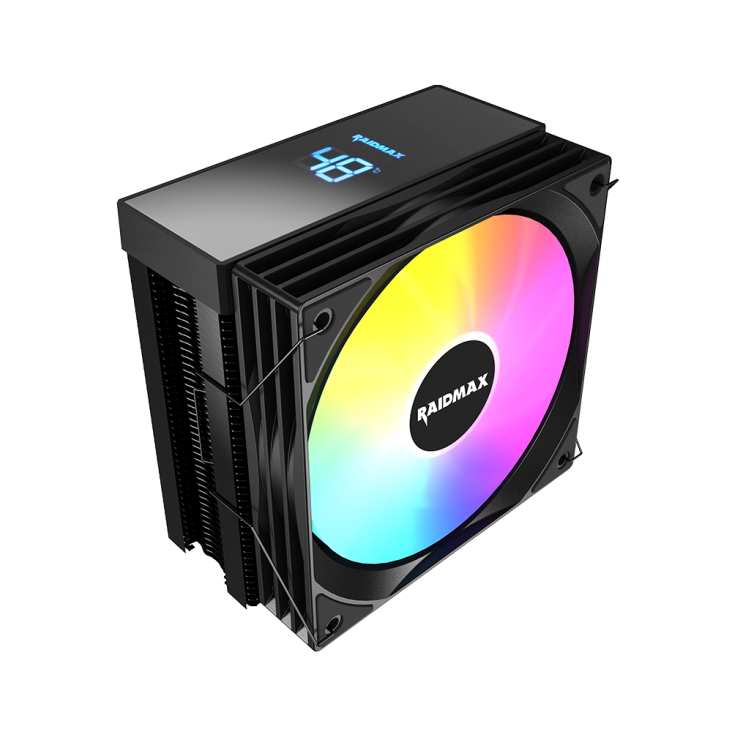 RAIDMAX AM1204 Digital ARGB CPU Cooler - Black - AM1204B