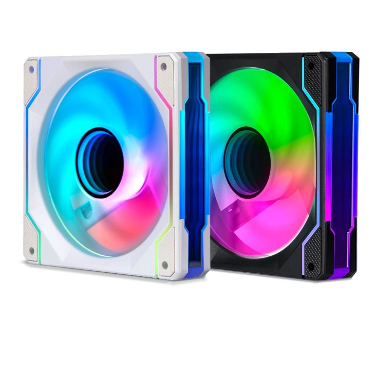 Asiahorse FS Block 120mm ARGB Case Fan - Triple Pack White - AS FS-BLOCK White — 4