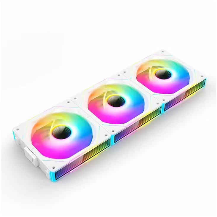 Asiahorse FS Block Max Normal 120mm ARGB Case Fan - Triple Pack White