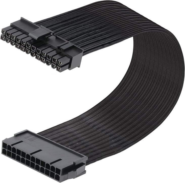 ASIAHORSE 24PIN*1 BLACK CABLE Full black