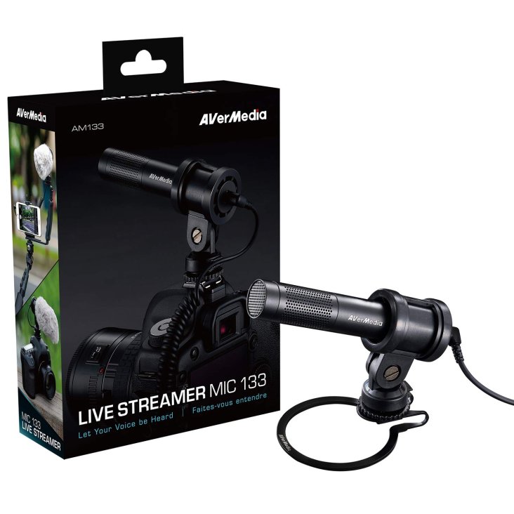 AVerMedia AM133 Live Streamer 3.5mm Wired Condenser Microphone - AVer 40AAAM133AR4 — 6