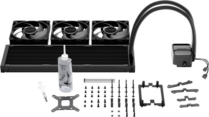 Be Quiet! Silent Loop 3 420mm Liquid CPU Cooler, High-Performance Silent AIO Water Cooling System, Black — 5