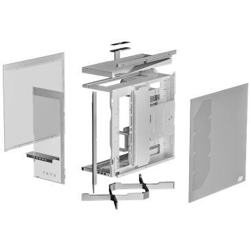 Tryx Luca L70 Mid-Tower Tempered Glass ARGB Case - White - C-L700N-NN0H-G0W — 3