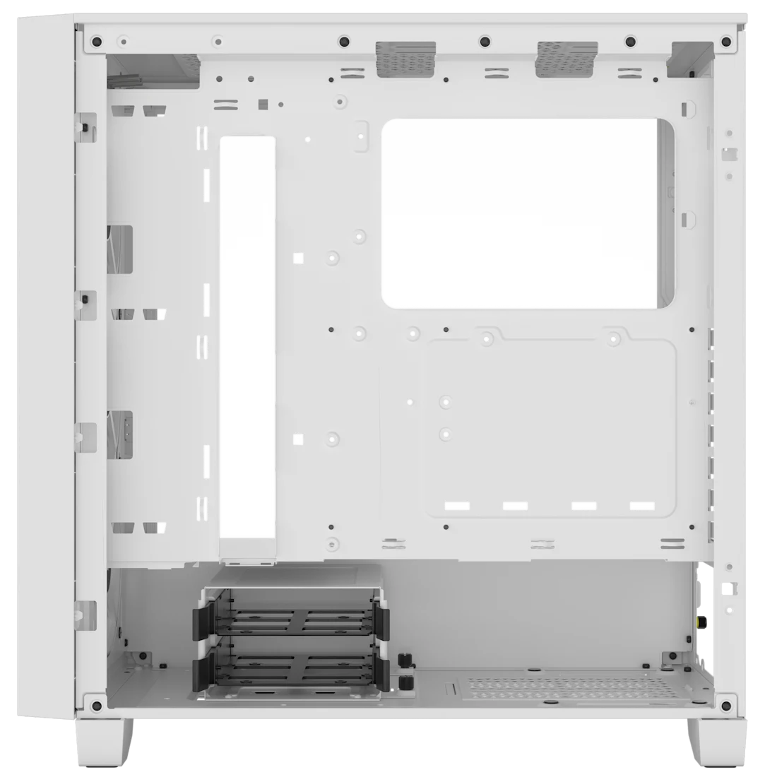 Corsair 3000D RGB AIRFLOW Mid-Tower PC Case, Tempered Glass & Airflow Optimized Front Panel, Up to 8x 120mm Fans & 360mm Radiators, 2*3.5"or 2*2.5" Drive Bays, 2*USB 3.2 Type-A, White- CC-9011256-WW — 5