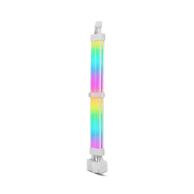 Asiahorse 12VHPWR ARGB PSU Extension Cable - White - 12vhprw RGB DUAL SR WHT — 4
