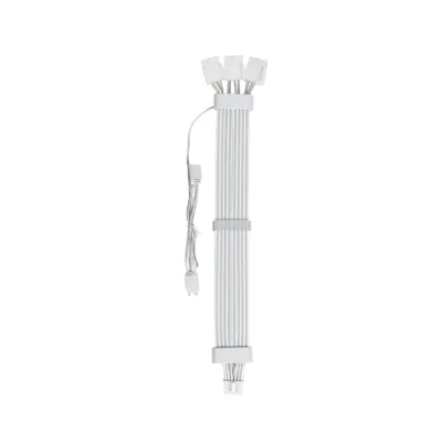 Asiahorse 12VHPWR ARGB PSU Extension Cable - White - 12vhprw RGB DUAL SR WHT — 5