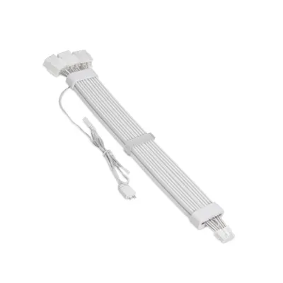 Asiahorse 12VHPWR ARGB PSU Extension Cable - White - 12vhprw RGB DUAL SR WHT — 6