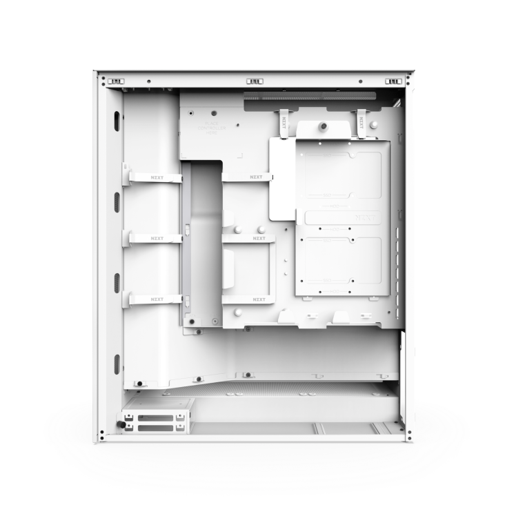 NZXT H7 Flow RGB (2024) Mid Tower ATX PC Case - White — 6