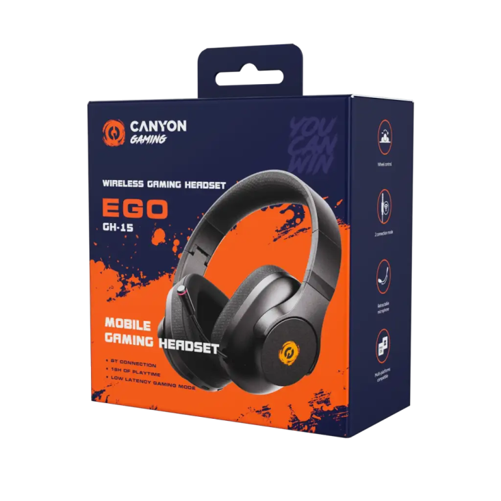 Canyon headset EGO GH-15 2in1 BT Black — 6