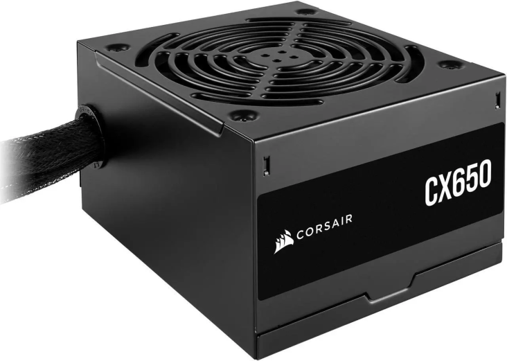 Corsair CX650 80 PLUS Bronze Non Modular Low-Noise ATX 650 Watt Power Supply - UK Black - CP-9020278-UK — 4