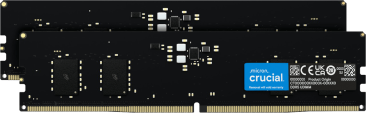 Crucial 64GB (2x32) DDR5 RAM, 5600MHz Desktop Memory - CT2K32G56C46U5