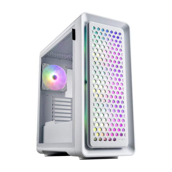 FSP CUT593P Full Tower ATX ARGB PC Case - White