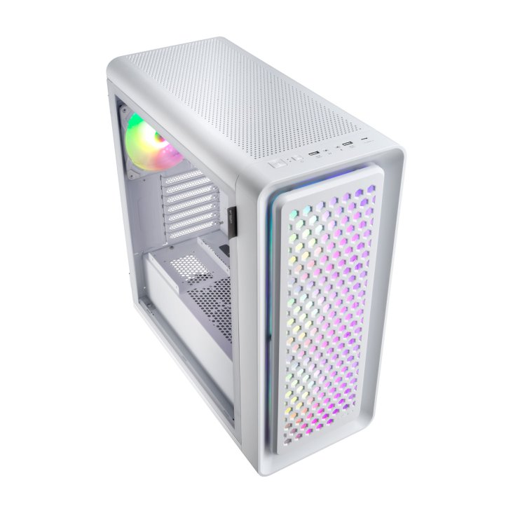 FSP CUT593P Full Tower ATX ARGB PC Case - White — 2